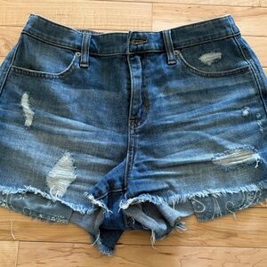 Aerie Distressed Denim Jean Shorts Small